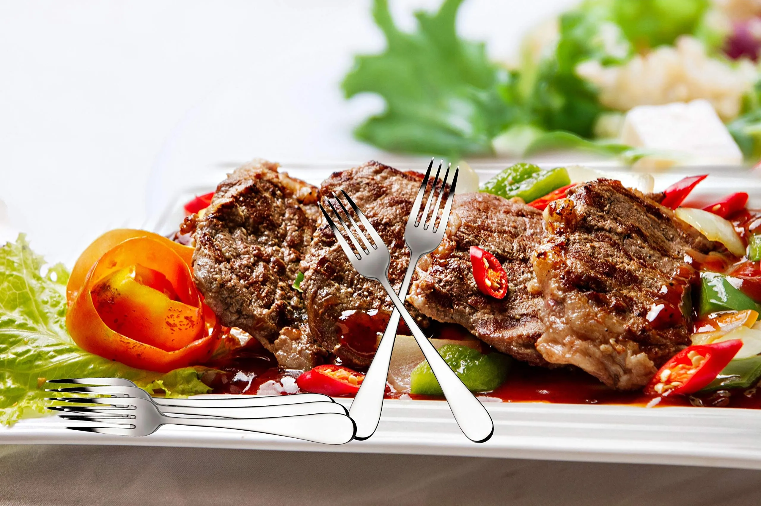 Bruntmor, ALBA Silverware, 18/10 Stainless Steel, 8 Dinner