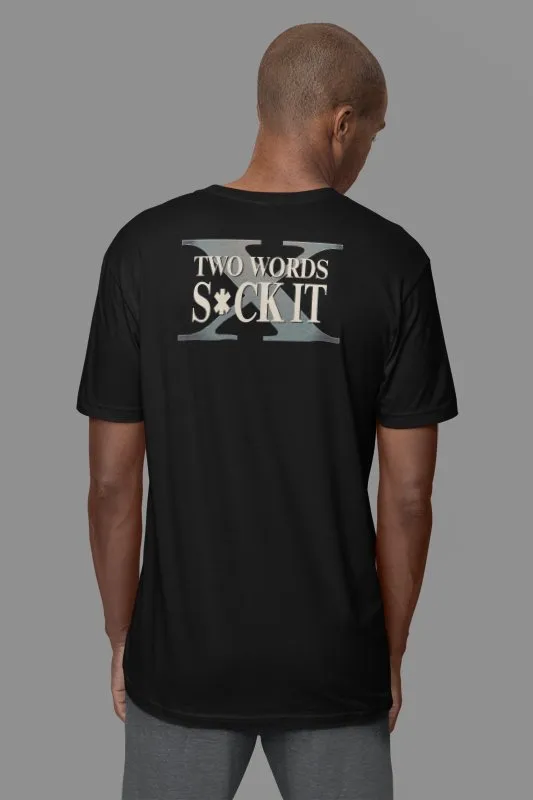 DX D-Generation X Two Words Suck It Classic Logo Black T-shirt