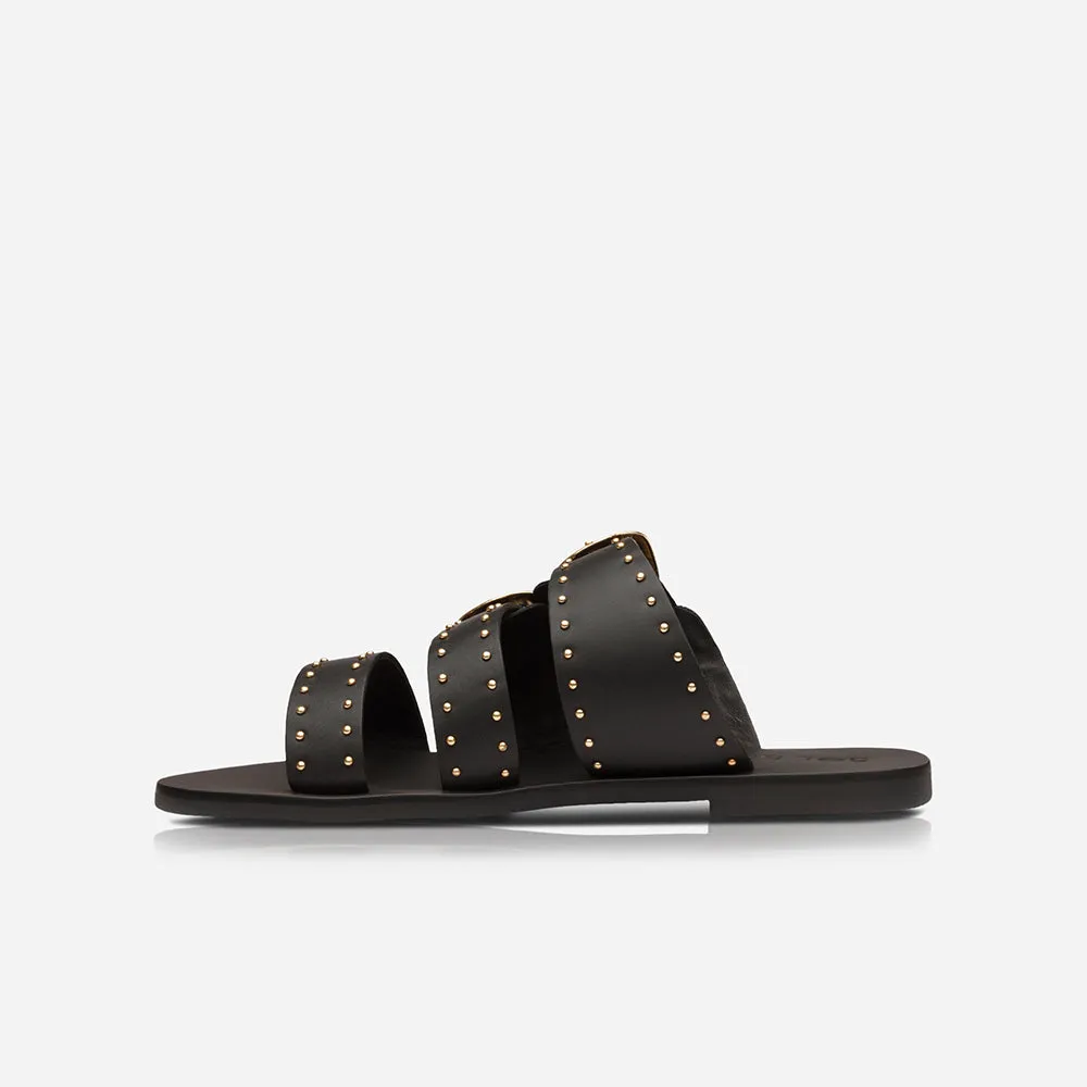 Eastwood Stud Slide Black/Gold