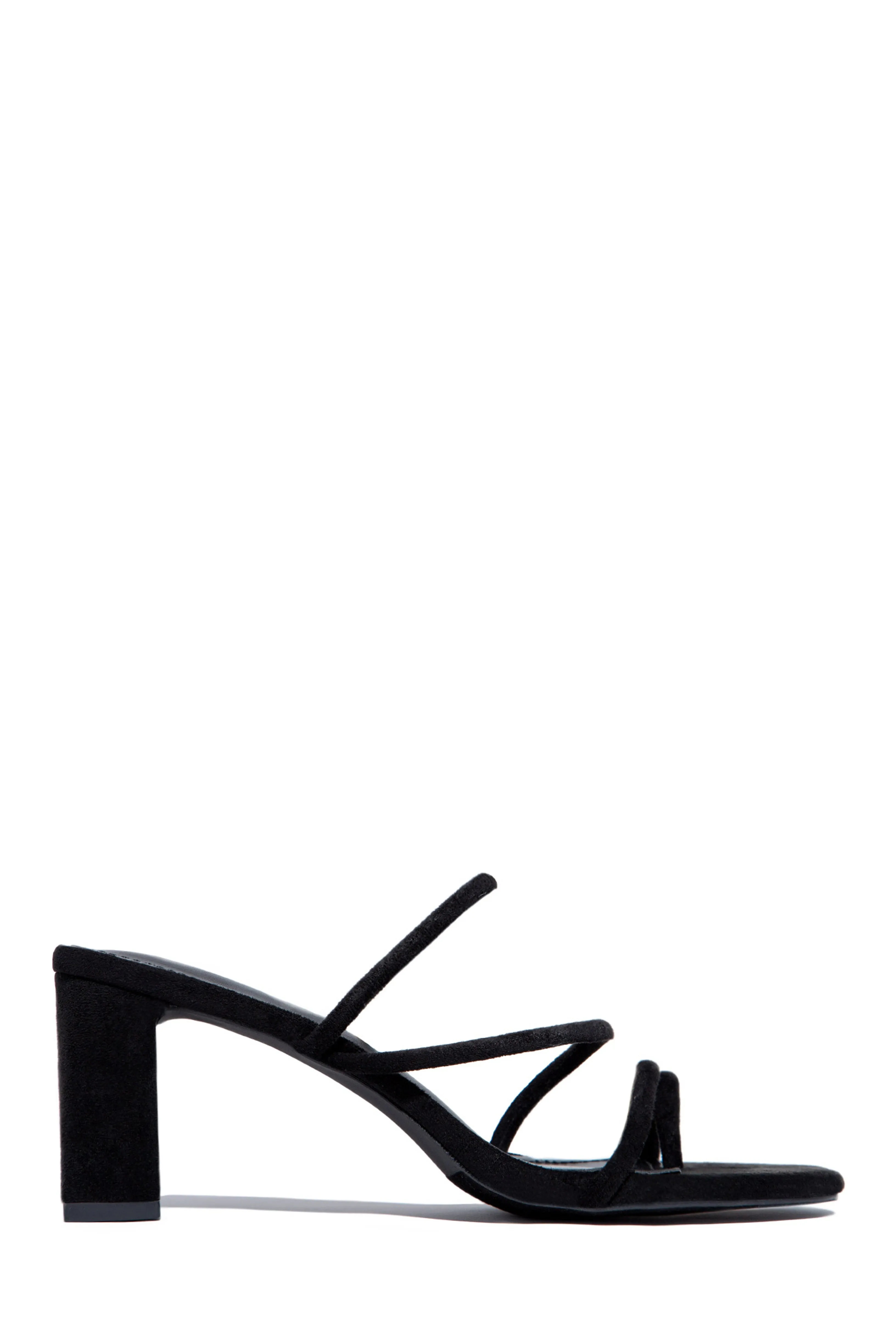 Elci Block Mid Heel Mules - Nude