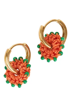 Ethos Earring - Coral/Kiwi
