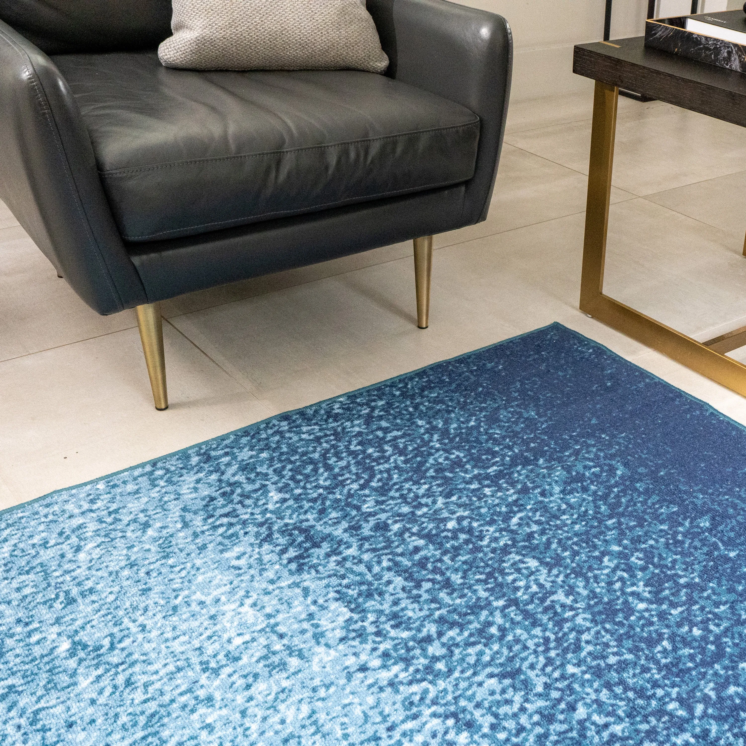 Lex Washable Rug by Fusion in Blue 120 x 180cm