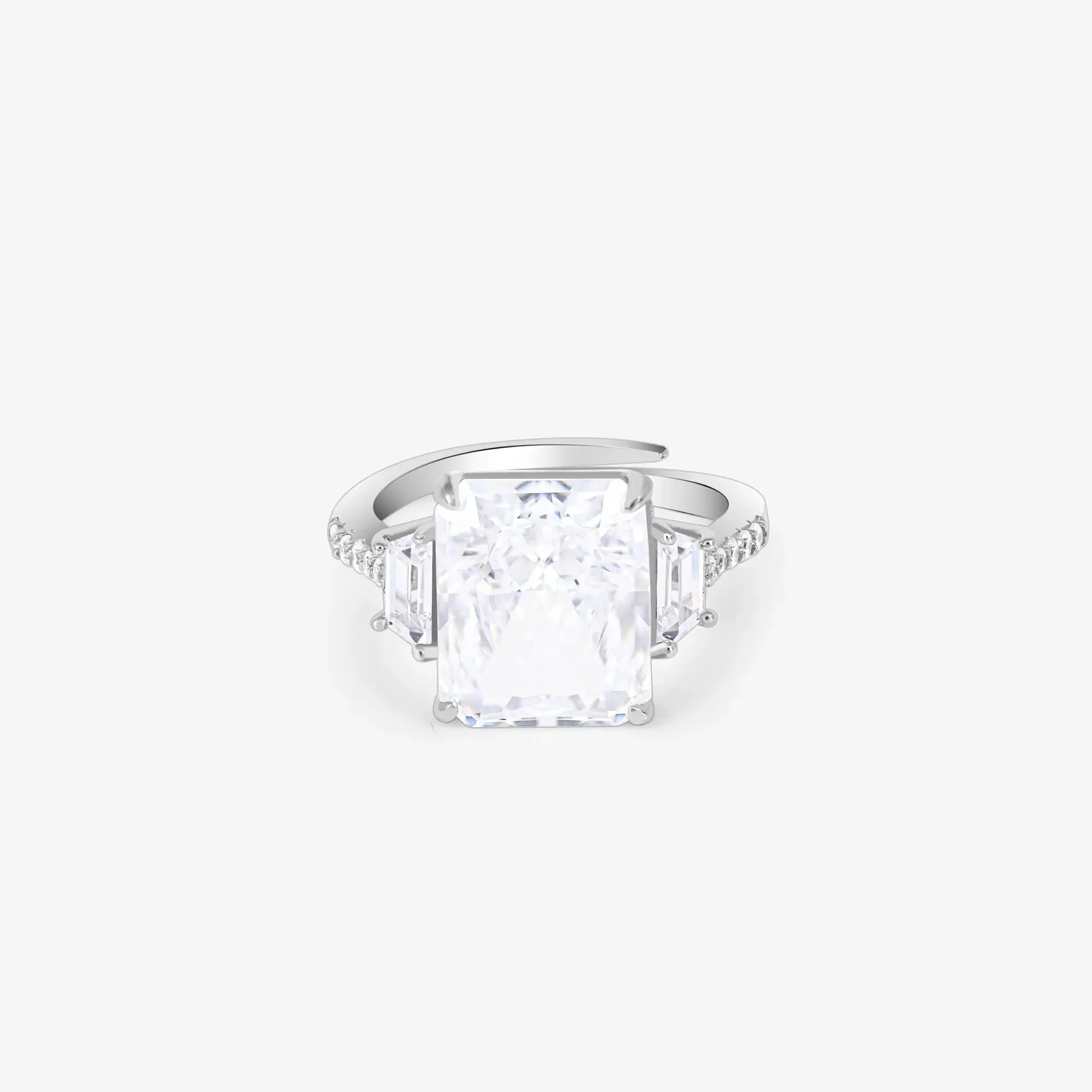 Majestic Trio Silver Ring