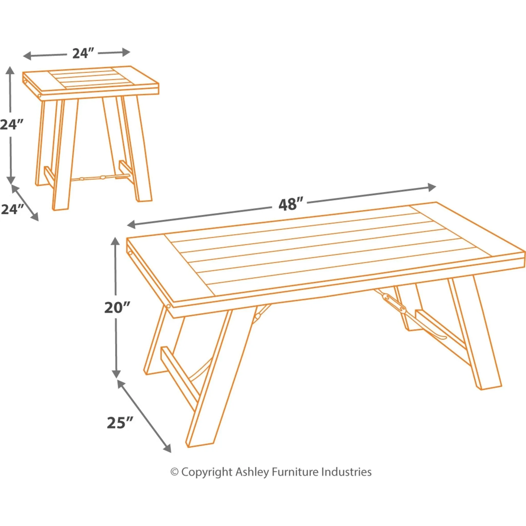 Noorbrook Occasional Table Set (set of 3)