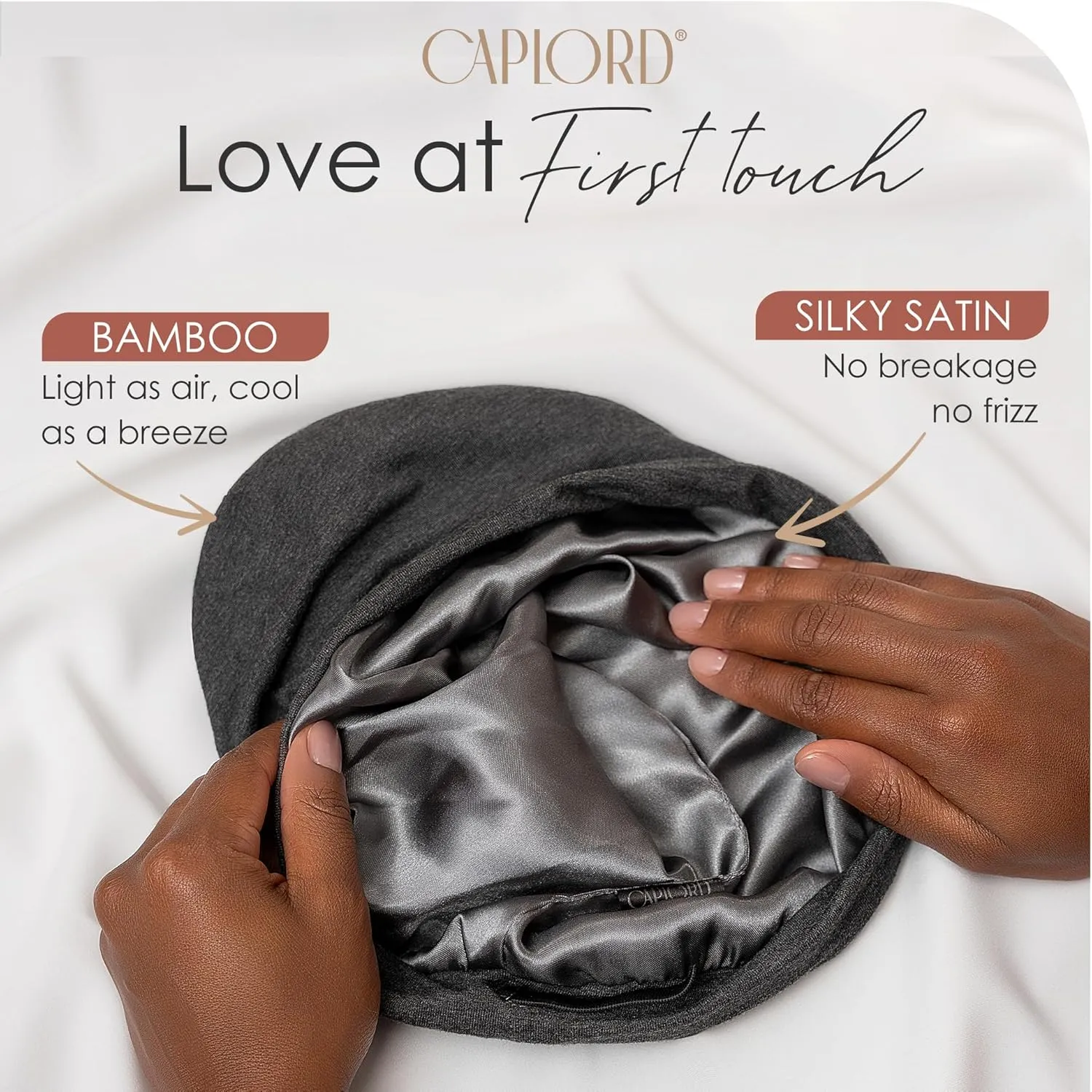 Silk Satin Bonnet Hair Cover Sleep Cap for Sleeping Beanie Hat Adjustable Stay On Headwear Lined Natural Nurse Cap for Women