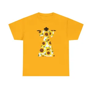 Sunflower Dress Unisex Heavy Cotton Tee