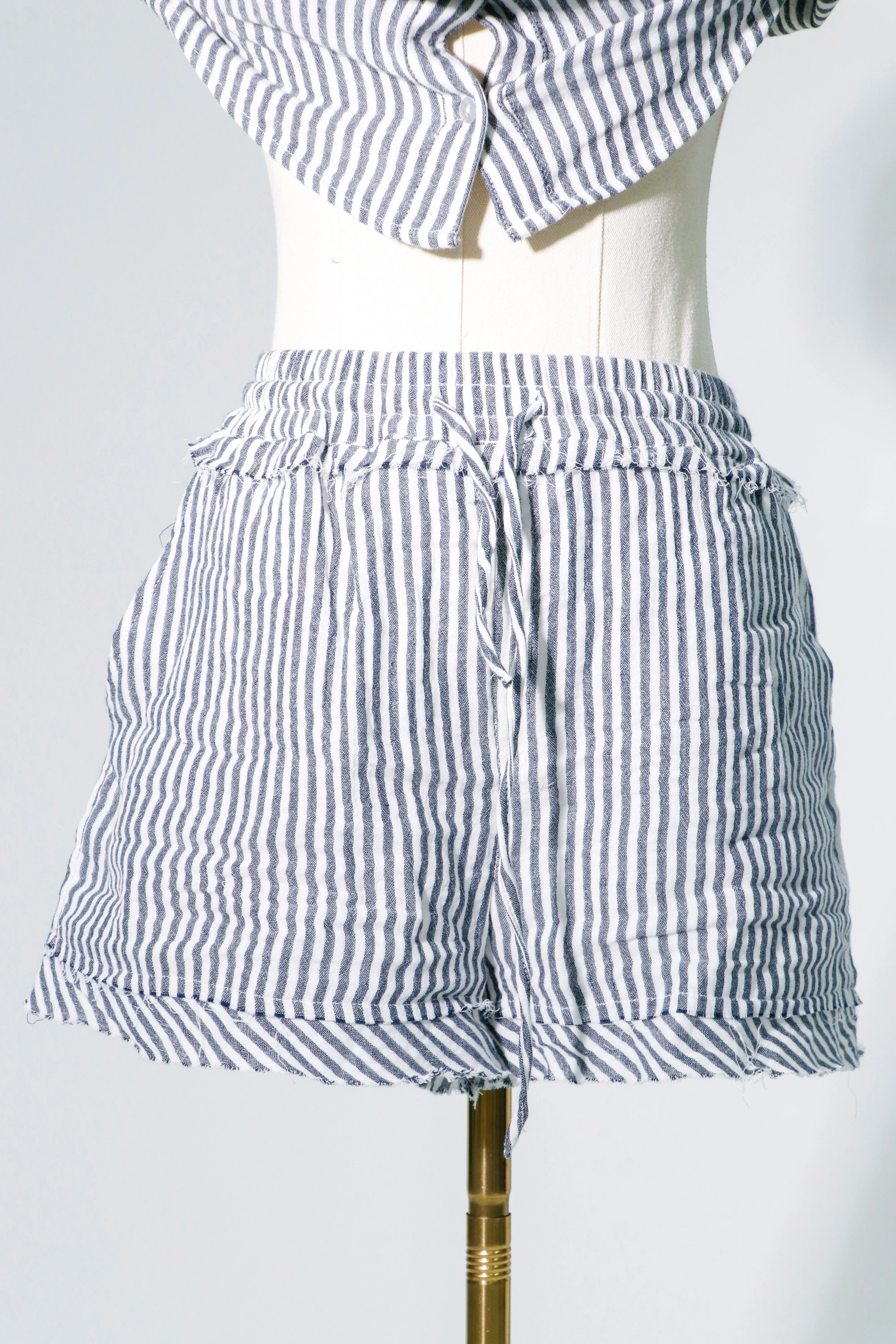 top button down  and short set
