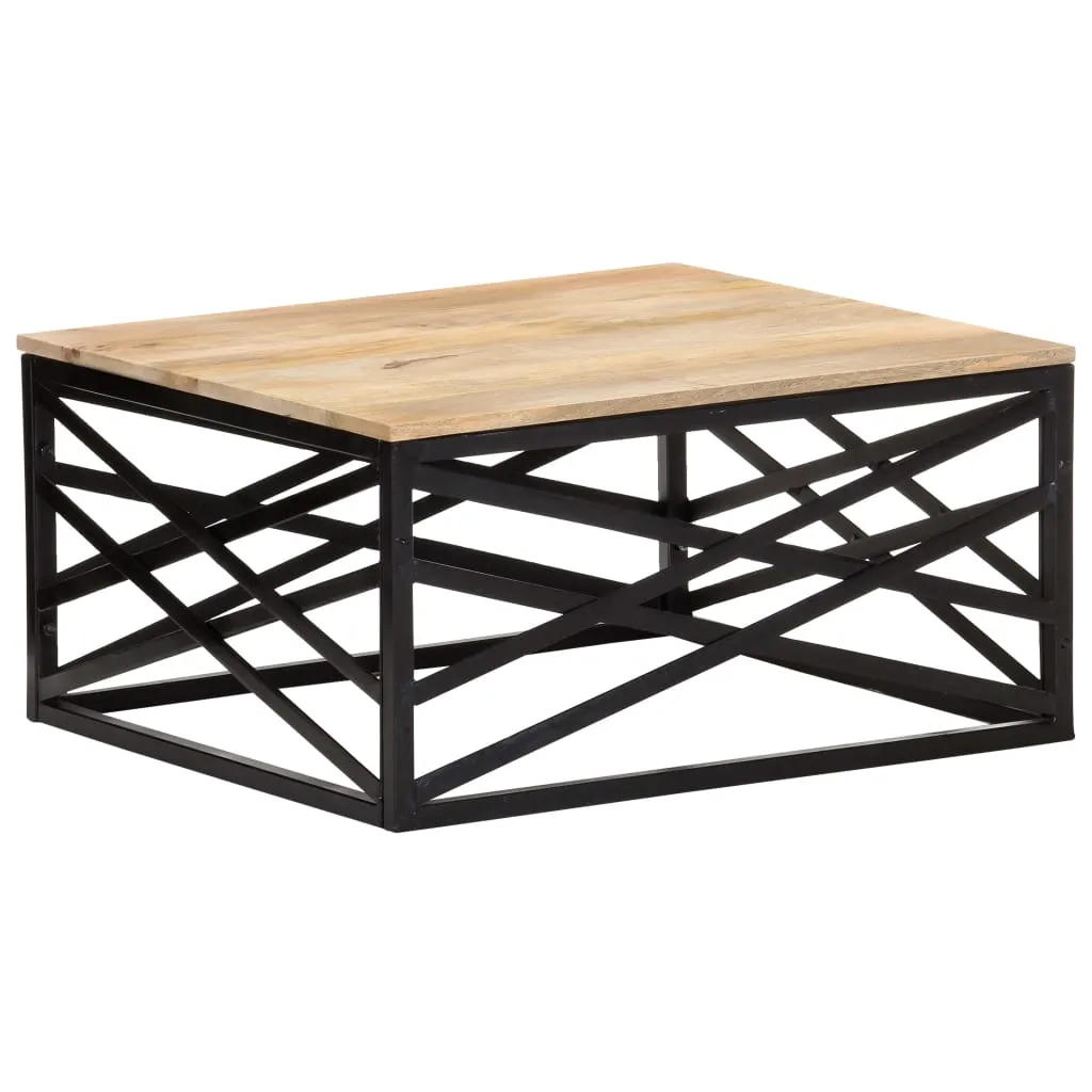 vidaXL Coffee Table 68x68x35 cm Solid Mango Wood