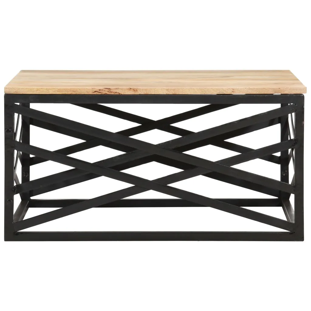 vidaXL Coffee Table 68x68x35 cm Solid Mango Wood