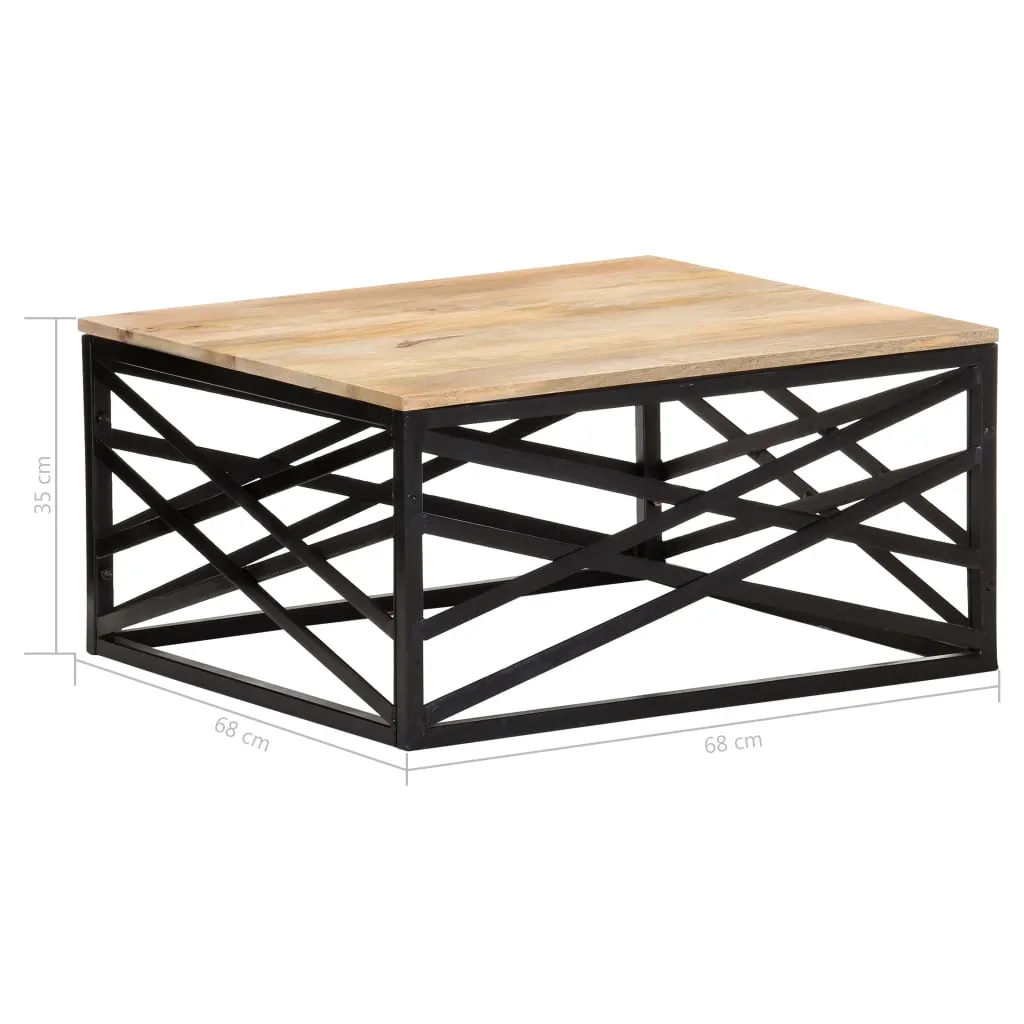 vidaXL Coffee Table 68x68x35 cm Solid Mango Wood