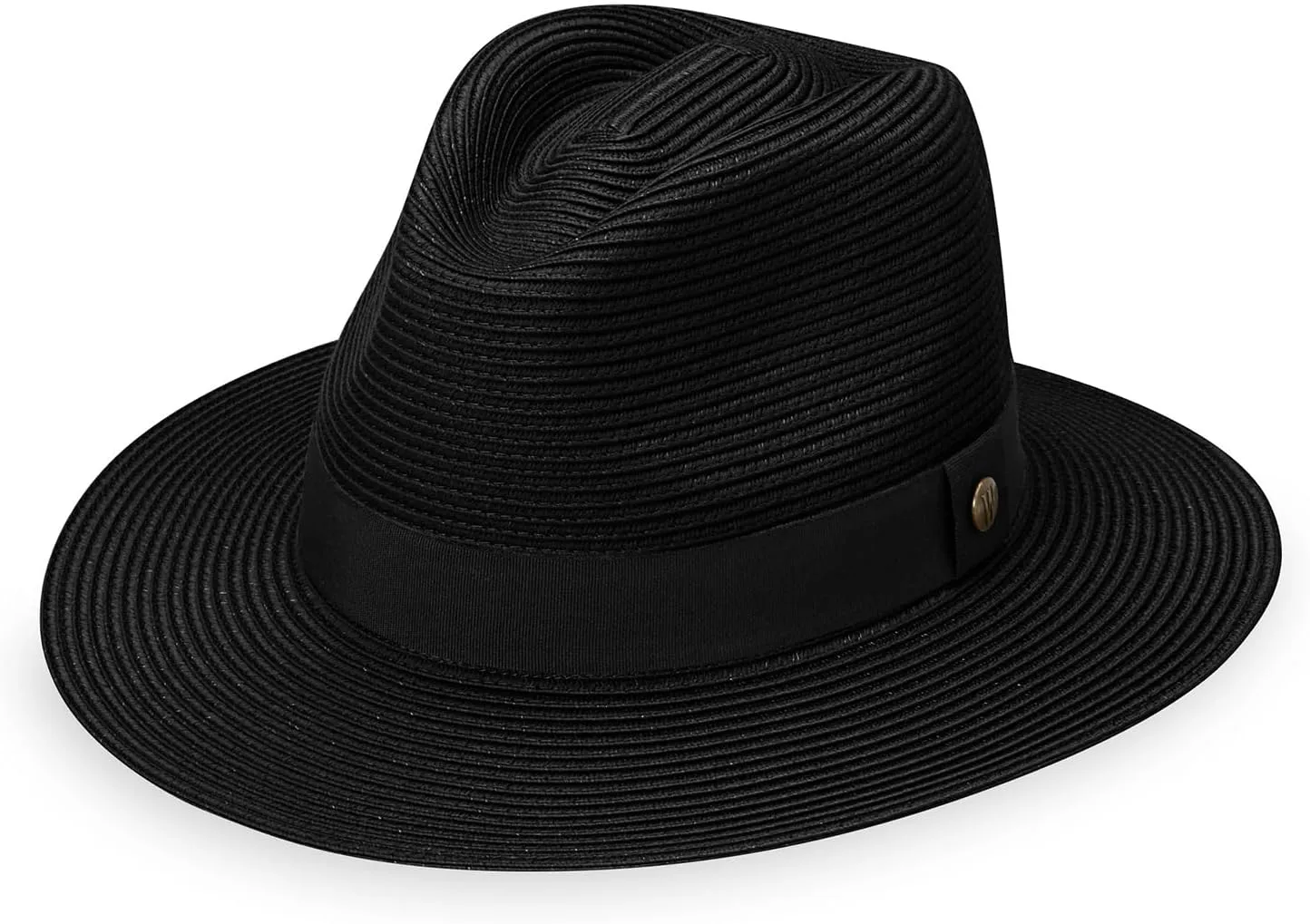Wallaroo Hat Company Men??s Palm Beach Fedora ?C UPF 50  UV Sun Protection, Wide Brim Sun Hat, Packable Design, Adjustable Size