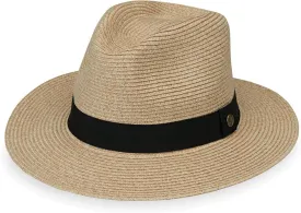 Wallaroo Hat Company Men??s Palm Beach Fedora ?C UPF 50  UV Sun Protection, Wide Brim Sun Hat, Packable Design, Adjustable Size