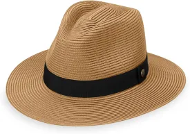 Wallaroo Hat Company Men??s Palm Beach Fedora ?C UPF 50  UV Sun Protection, Wide Brim Sun Hat, Packable Design, Adjustable Size