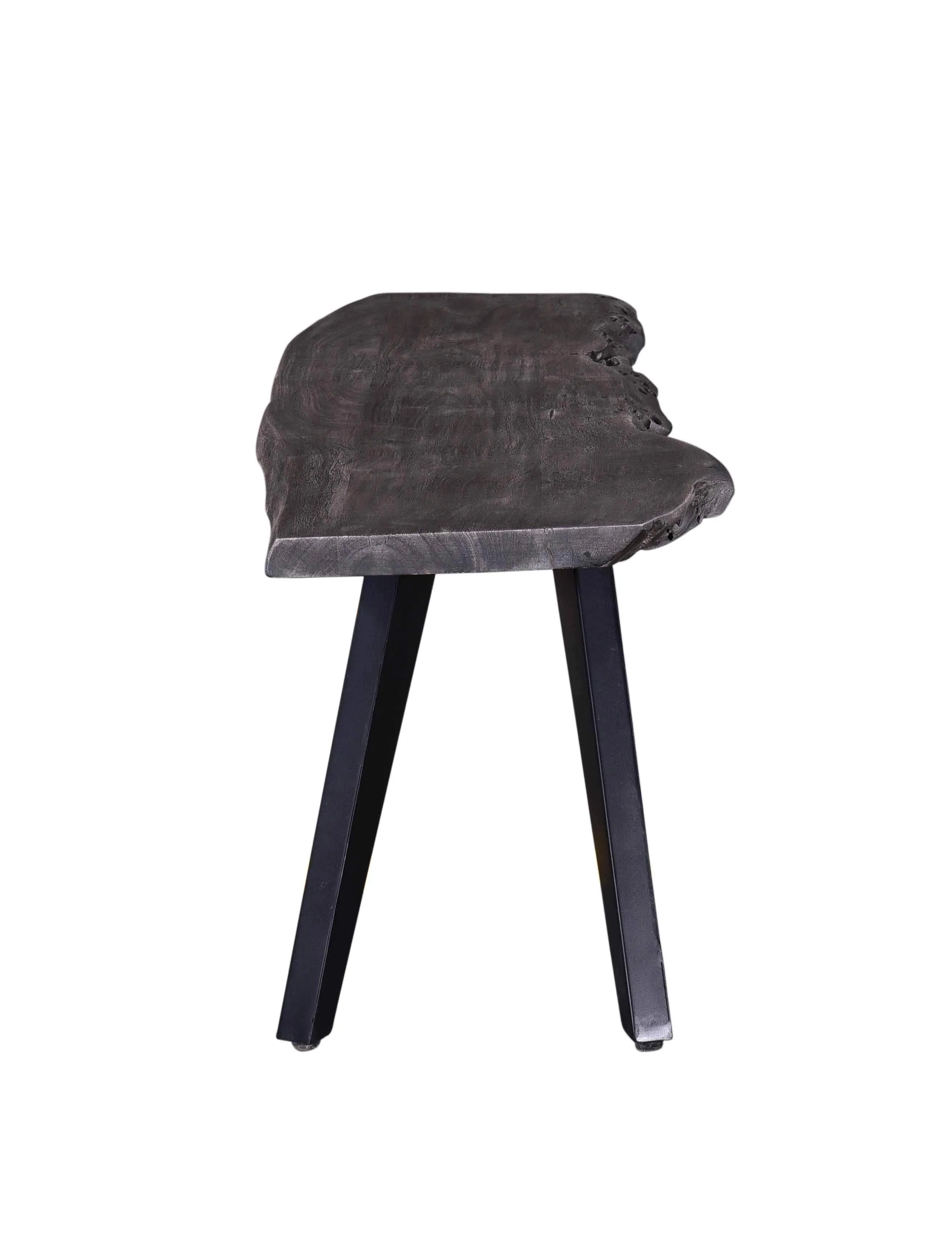 Wexford Wood Dining Bench in Grey and Black